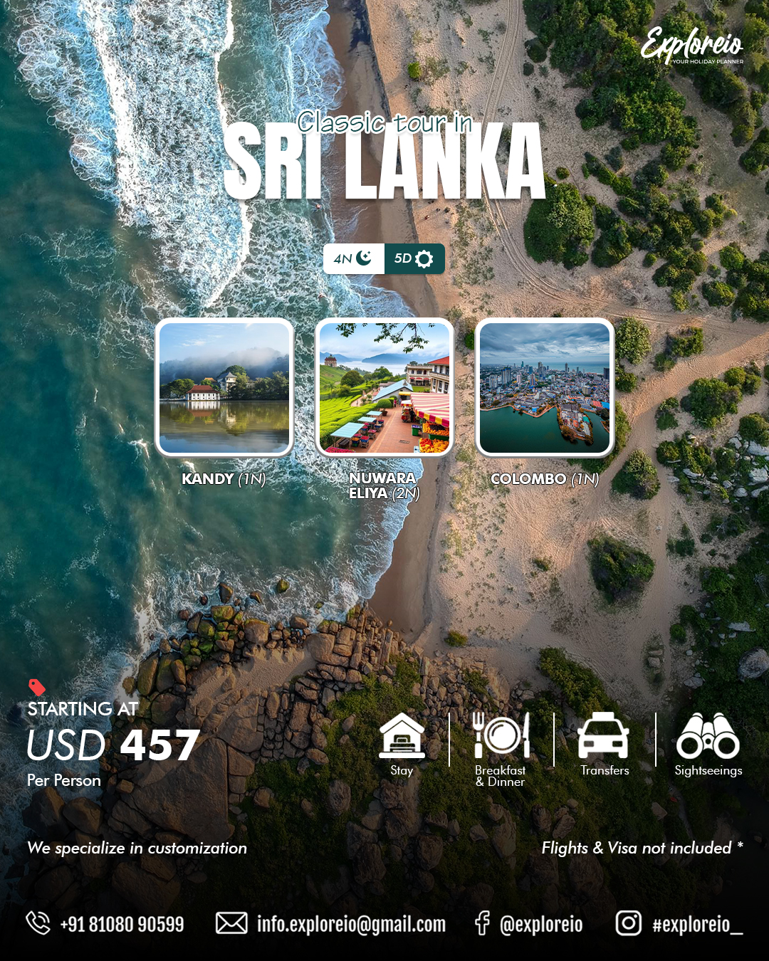 Classic Sri Lanka Tour - 4 Nights / 5 Days