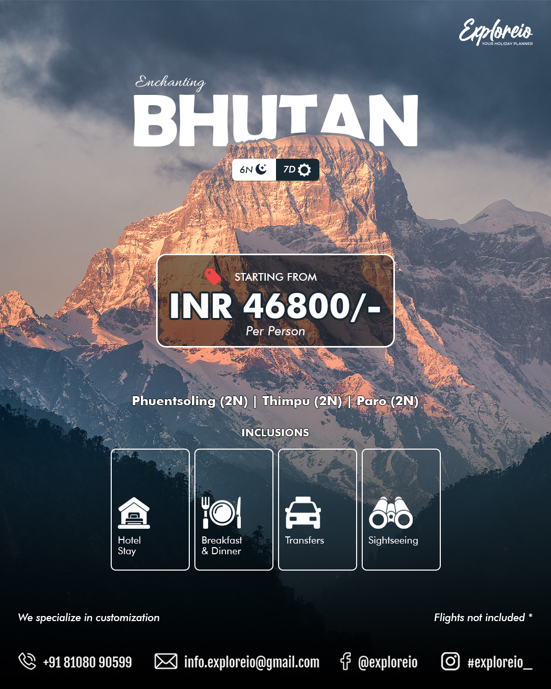 ENCHANTING BHUTAN - 6 NIGHTS / 7 DAYS