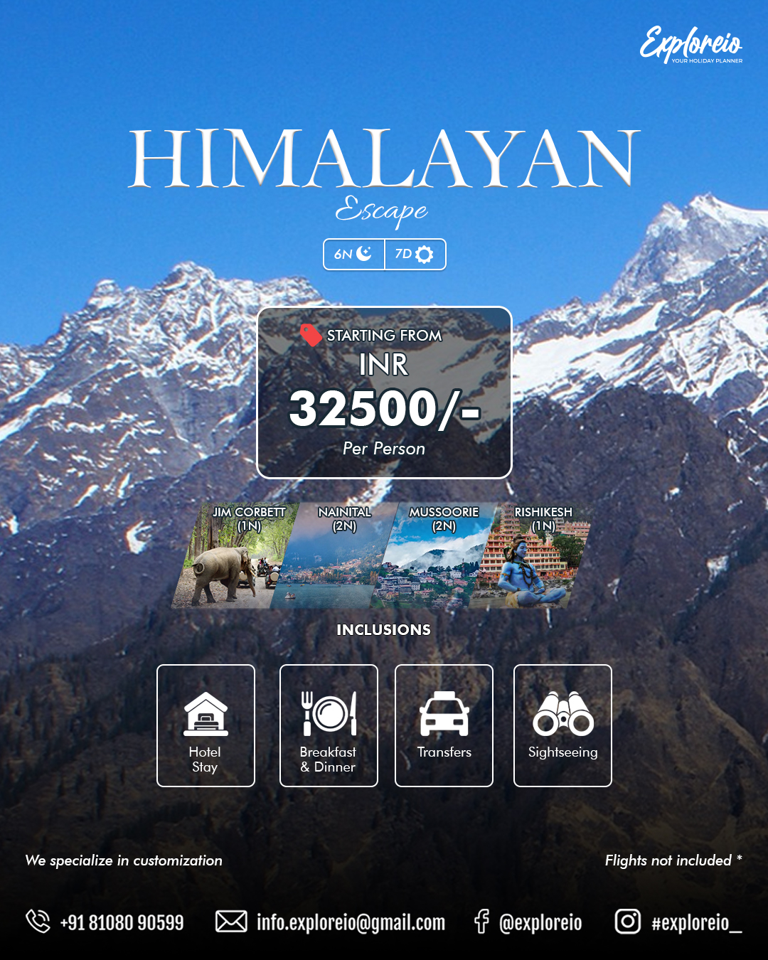 Discover the Himalayas  - 6 Nights / 7 Days