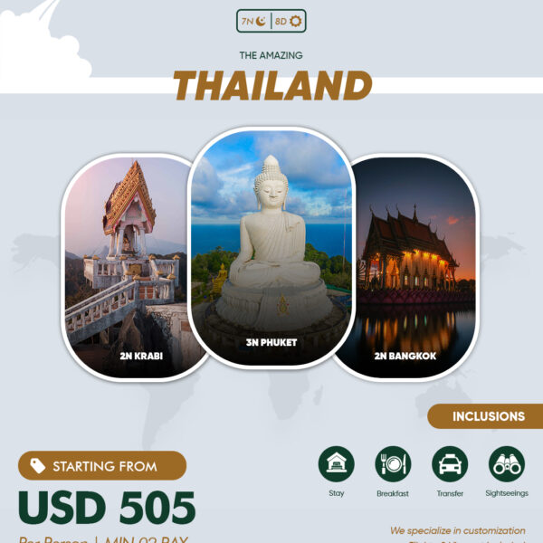 Amazing Thailand Package for 7 Nights / 8 Days