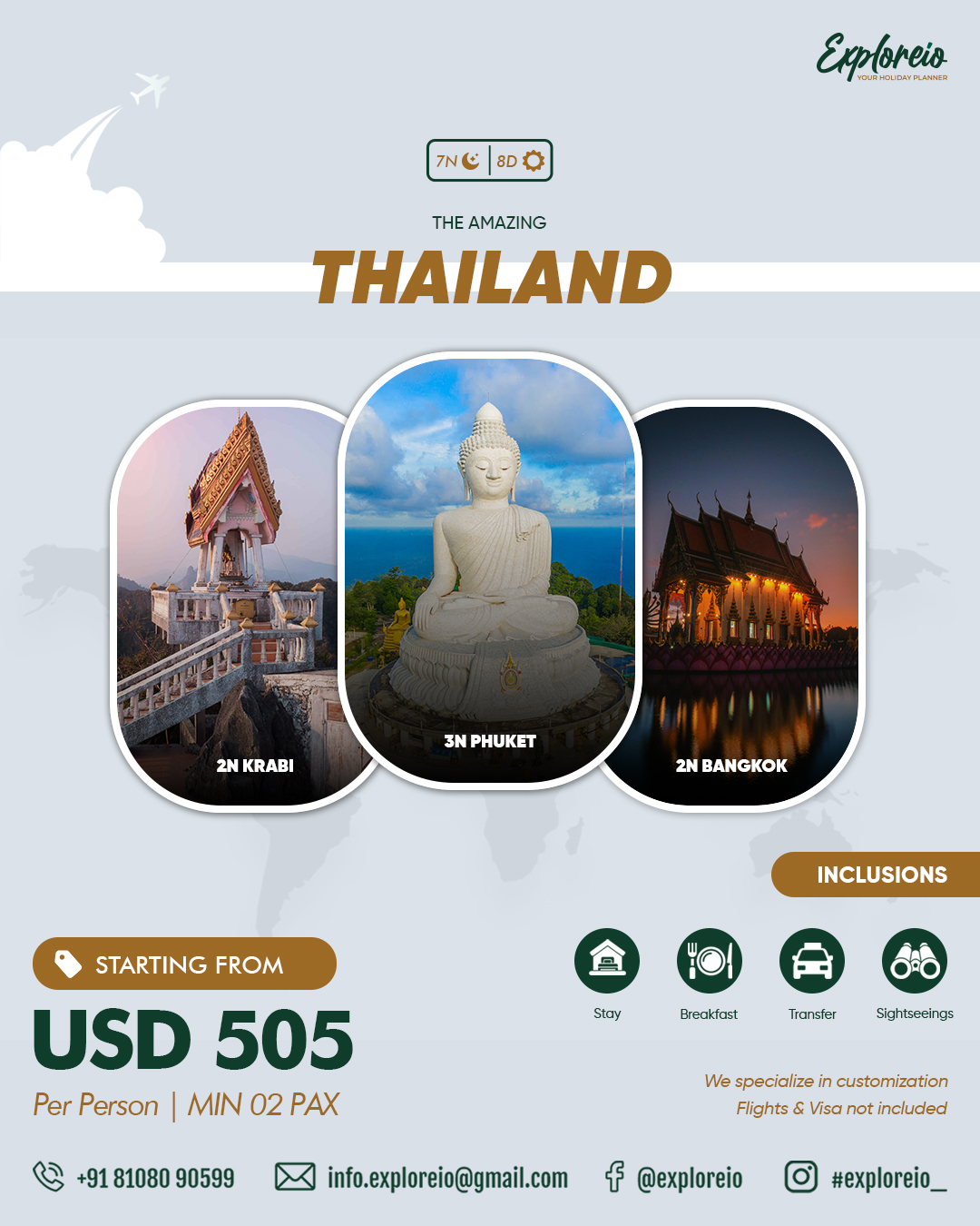 Amazing Thailand Package for 7 Nights / 8 Days