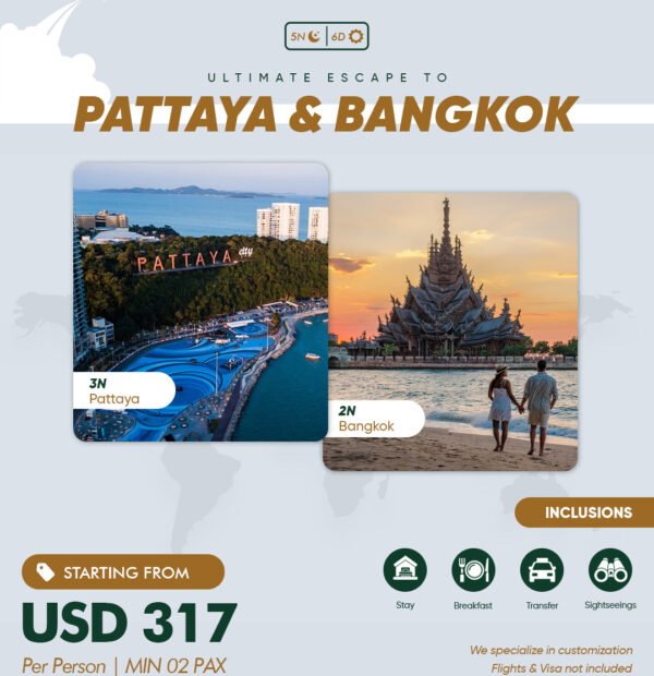 Bangkok Pattaya Package - 5 Nights 6 Days