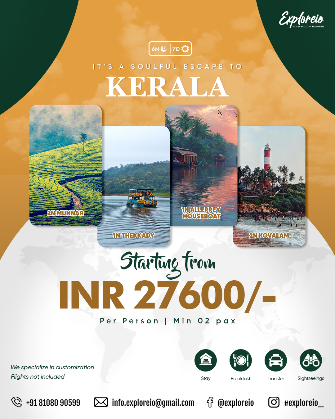 Soulful Kerala Package for 6 Nights / 7 Days