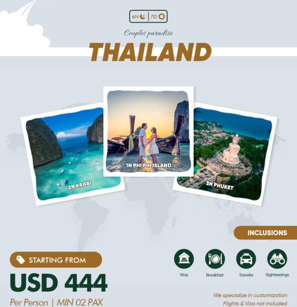 Thailand Honeymoon Package - 6 Nights / 7 Days