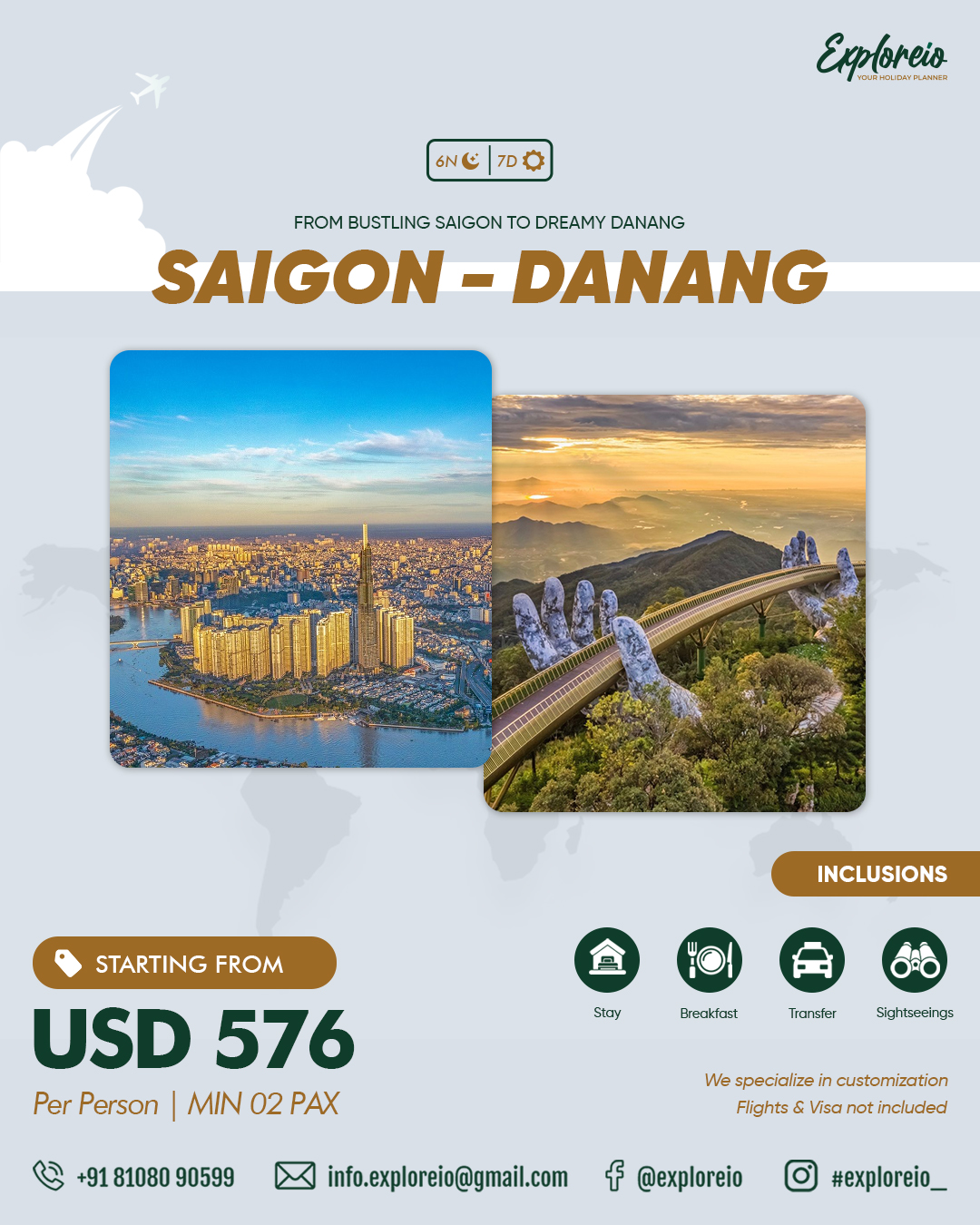 Vietnam Package with Saigaon & Da nang