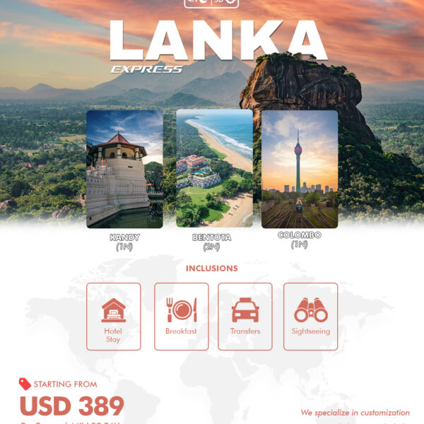 Sri Lanka Express Package - 4 Nights / 5 Days