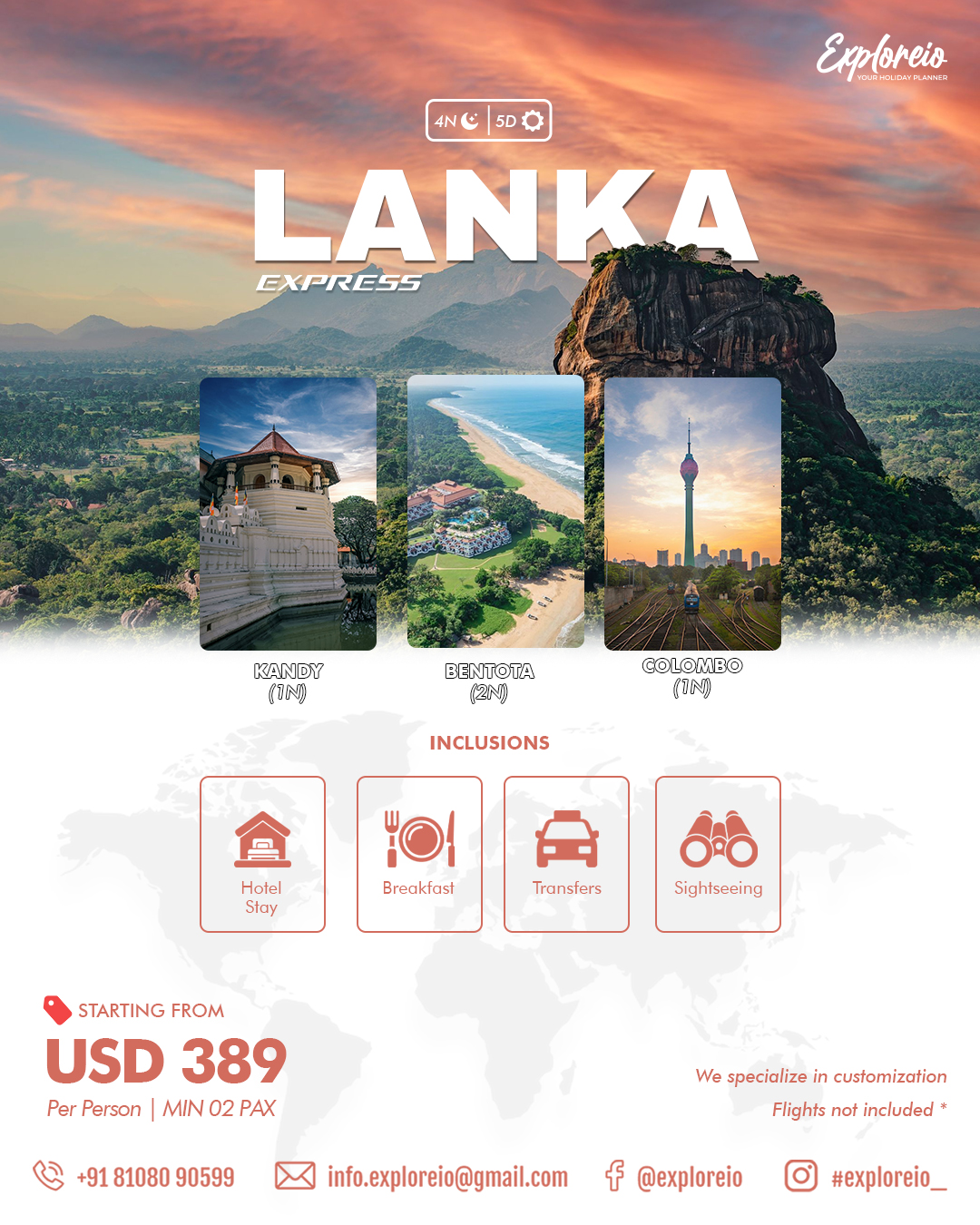 Sri Lanka Express Package - 4 Nights / 5 Days