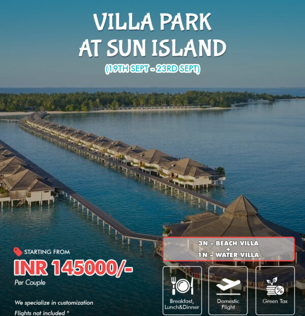 Villa Park at Sun Island Maldives for 4 Nights / 5 Days