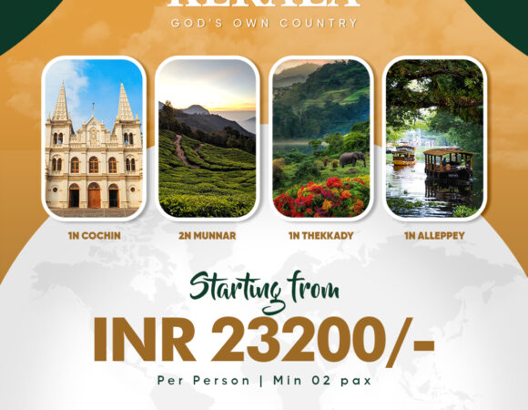 Munnar, Thekkady, Alleppey & Cochin | 5N/6D